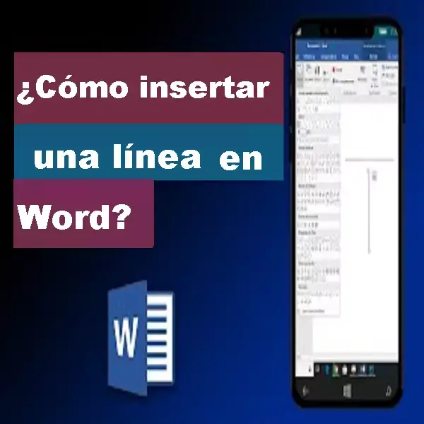 cómo insertar una línea en word