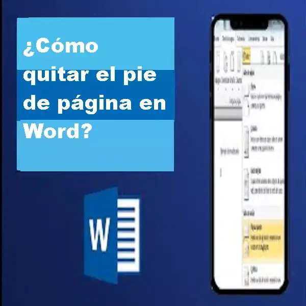 quitar el pie de página en word