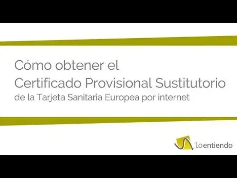 Certificado Provisional Sustitutorio