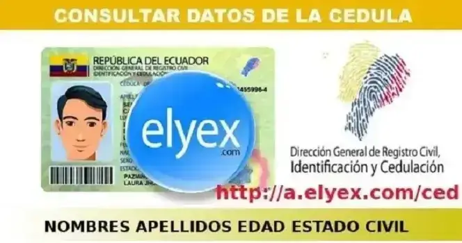 Consultar número de cédula de identidad Registro Civil gratis Ecuador