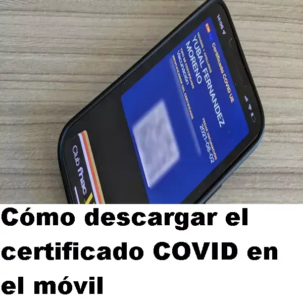 descargar certificado covid móvil