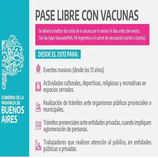 pase de vacunación argentina