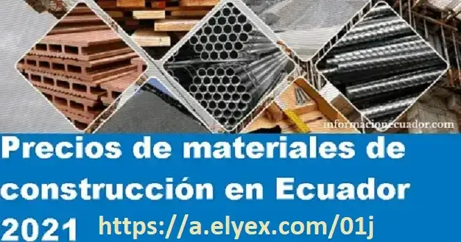 precios materiales construcción ecuador