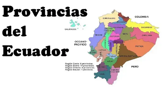 provincias costa sierra oriente ecuador