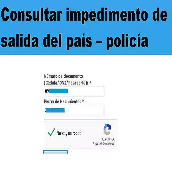 impedimento salida pais saber requisitos