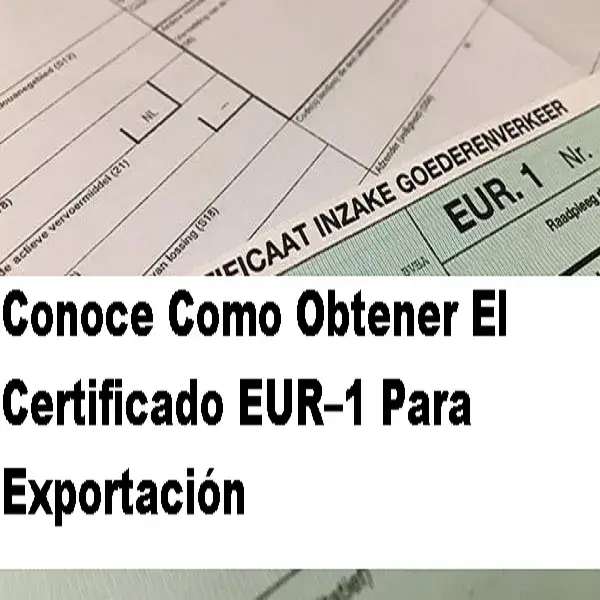 obtener el certificado eur 1
