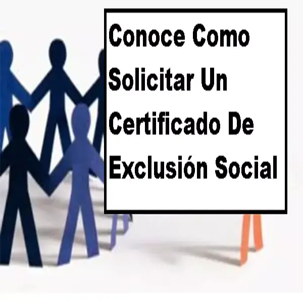 solicitar un certificado de exclusión social