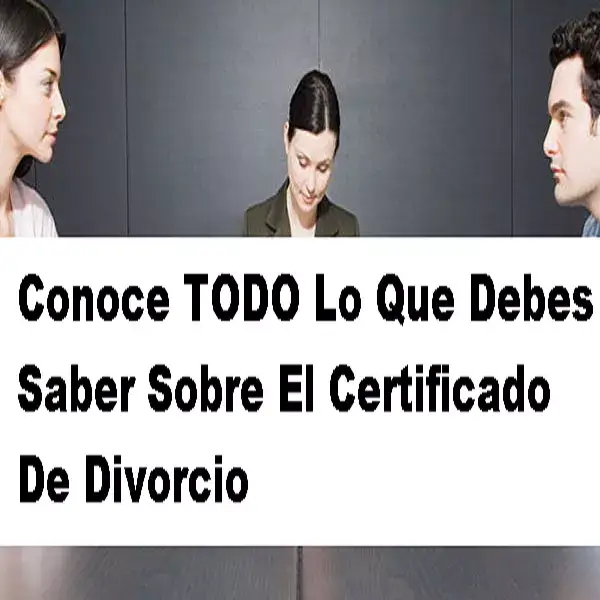 certificado de divorcio