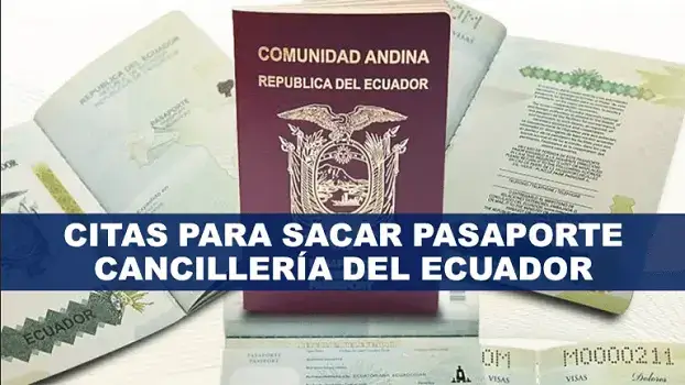citas sacar pasaporte cancilleria ecuador