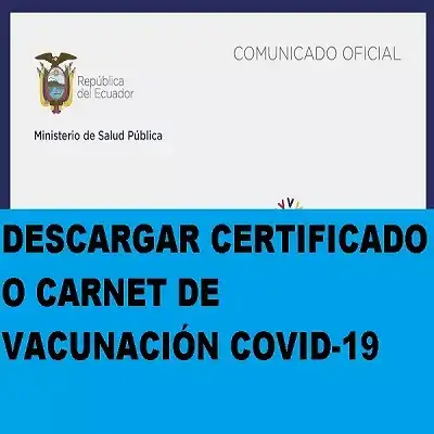 descargar certificado vacunacion coronavirus