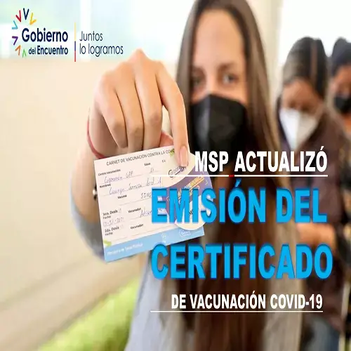 msp emisión certificado de vacunación