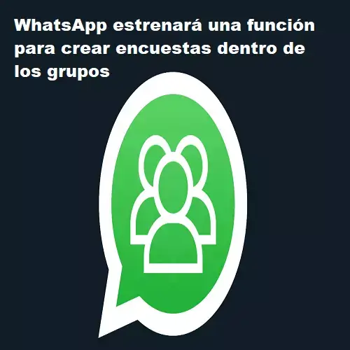 whatsApp función crear encuestas