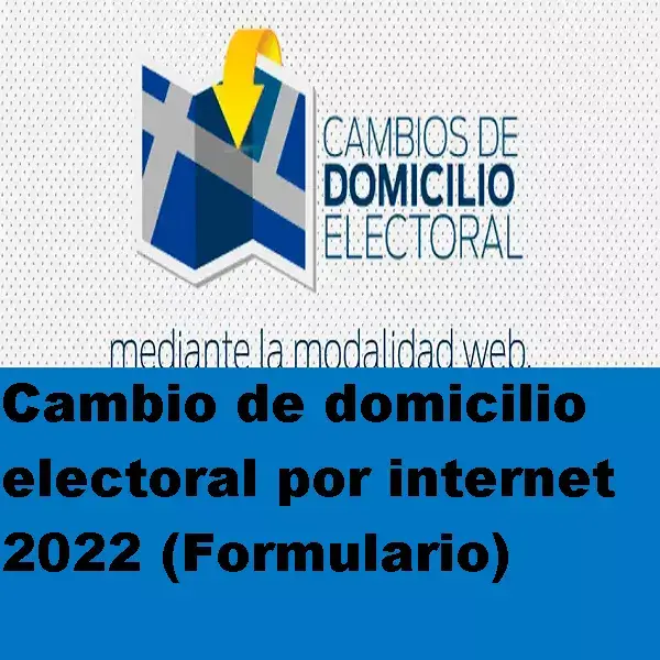 cambio de domicilio electoral por internet