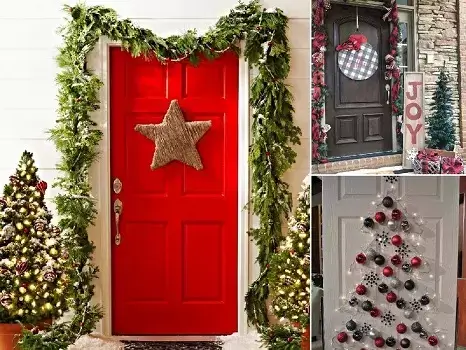 adorno navidad la puerta