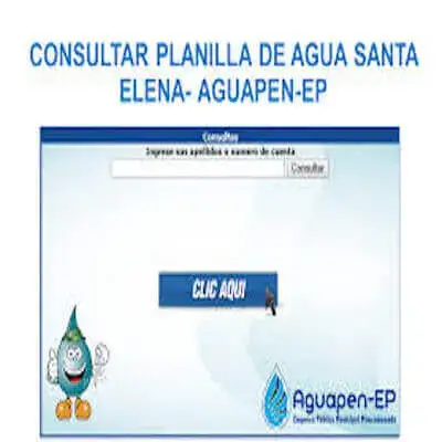 Consultar Planilla de Agua Santa Elena – AGUAPEN-EP