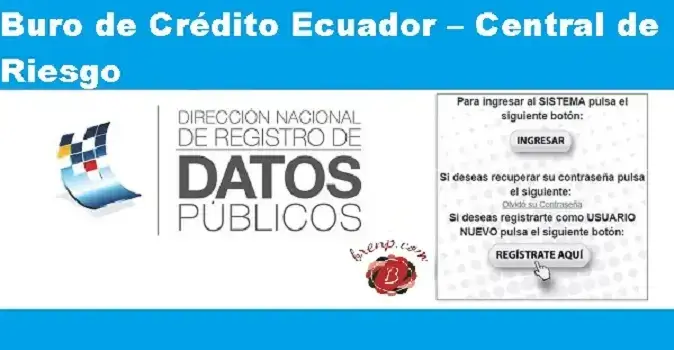 Buró de Crédito Ecuador – Central de Riesgo
