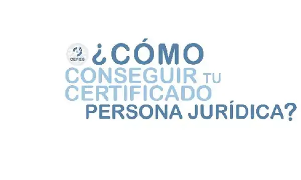 certificado representante persona jurídica