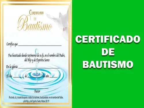 como pedir certificado bautizo