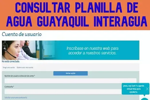 consultar planilla agua interagua guayaquil