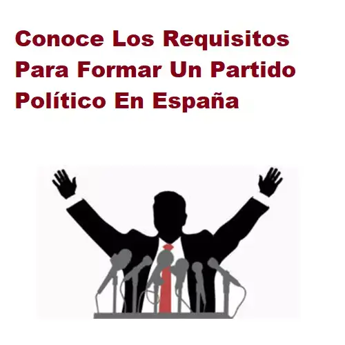 requisitos formar partido político españa