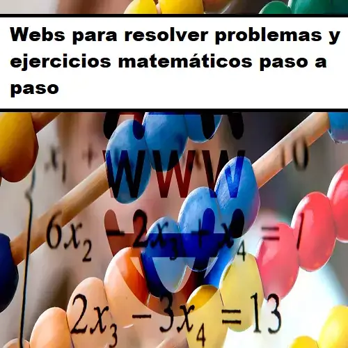 Ejercicios matemáticos Webs