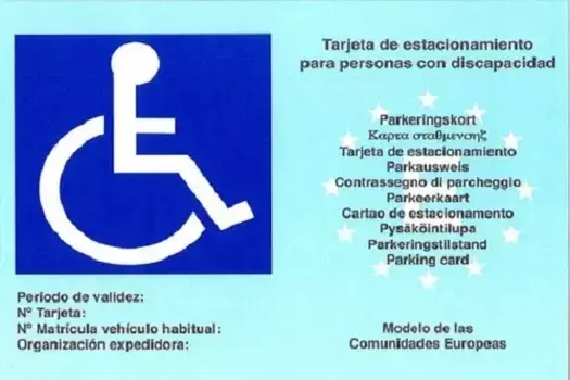 tarjeta aparcamiento discapacitados ep