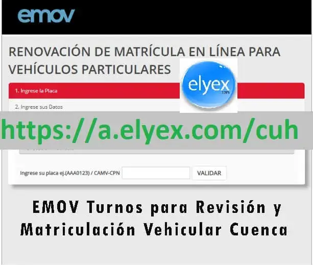 turnos revision matriculacion vehicular cuenca