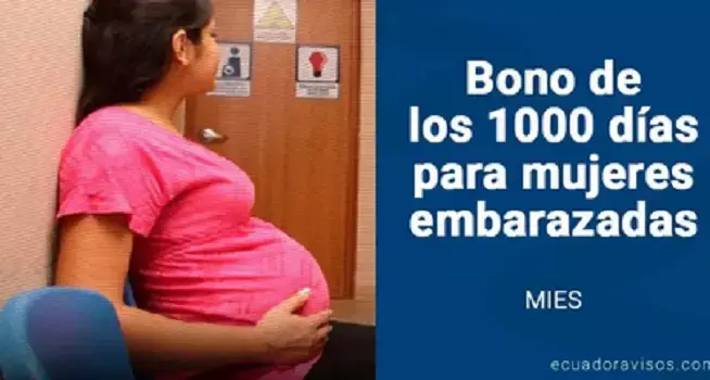 bono 1000 días para embarazadas MIES