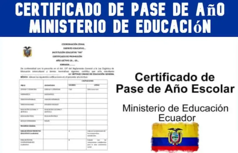 certificado pase ministerio educacion
