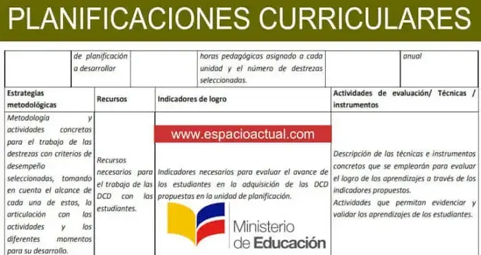 formatos planificaciones curriculares pdf