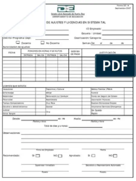 formulario ajustes-licencias preguntas