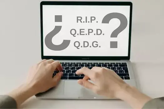 qué significa RIP QEPD y QDG