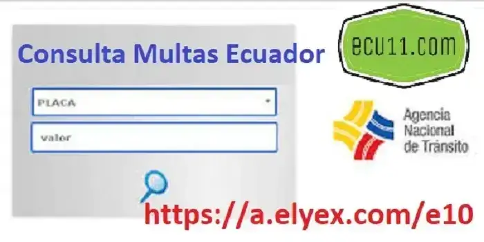 Consulta de Multas por placa ANT Ecuador Citaciones, Infracciones