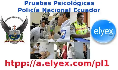 Descarga modelos Pruebas psicológicas Policía Nacional Ecuador