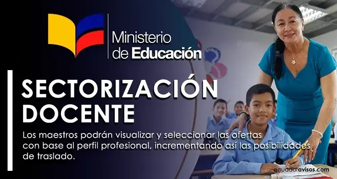 sectorización docente del Ministerio de Educación