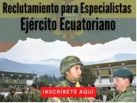 reclutamiento para el ejército ecuatoriano