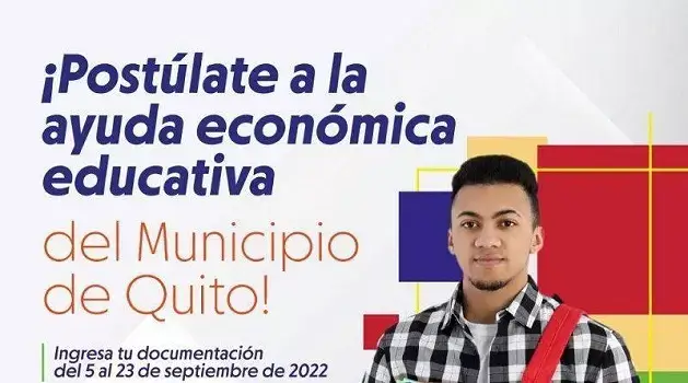 municipio de quito abre convocatoria a para ayudas económicas educativas
