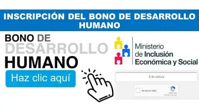 Bono de Desarrollo Humano Inscripciones por Internet