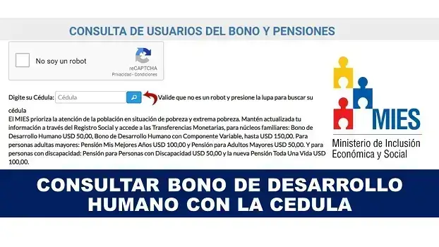 Consultar el Bono de Desarrollo Humano
