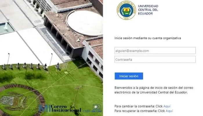 UCE Correo Institucional Mail Universidad Central del Ecuador