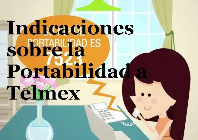 Indicaciones sobre la Portabilidad a Telmex