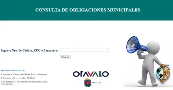 Consulta de impuesto predial Otavalo