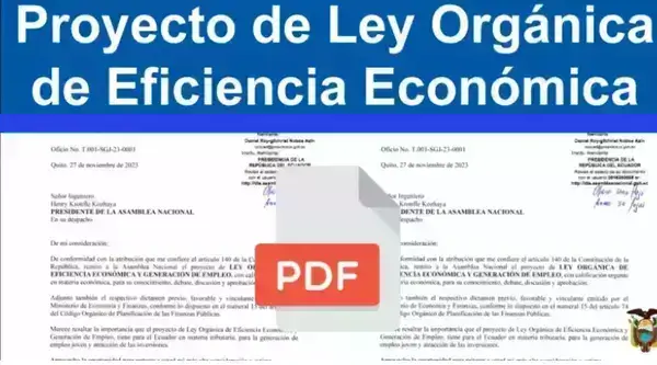 Ley eficiencia económica y generación de empleo PDF